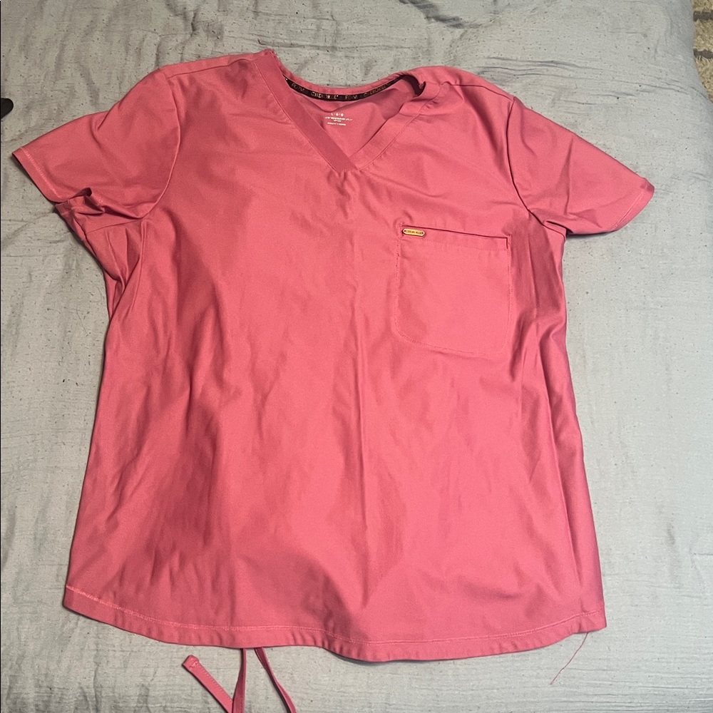 Mauve Cherokee scrub set both large. Jogger pants